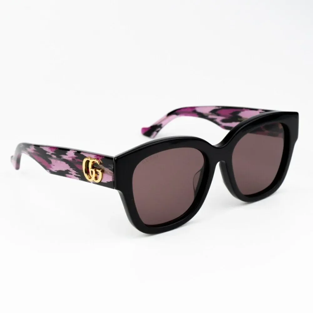 NEW Gucci GG1550SK 004 Black Red Women Square Sunglasses GG 1550SK